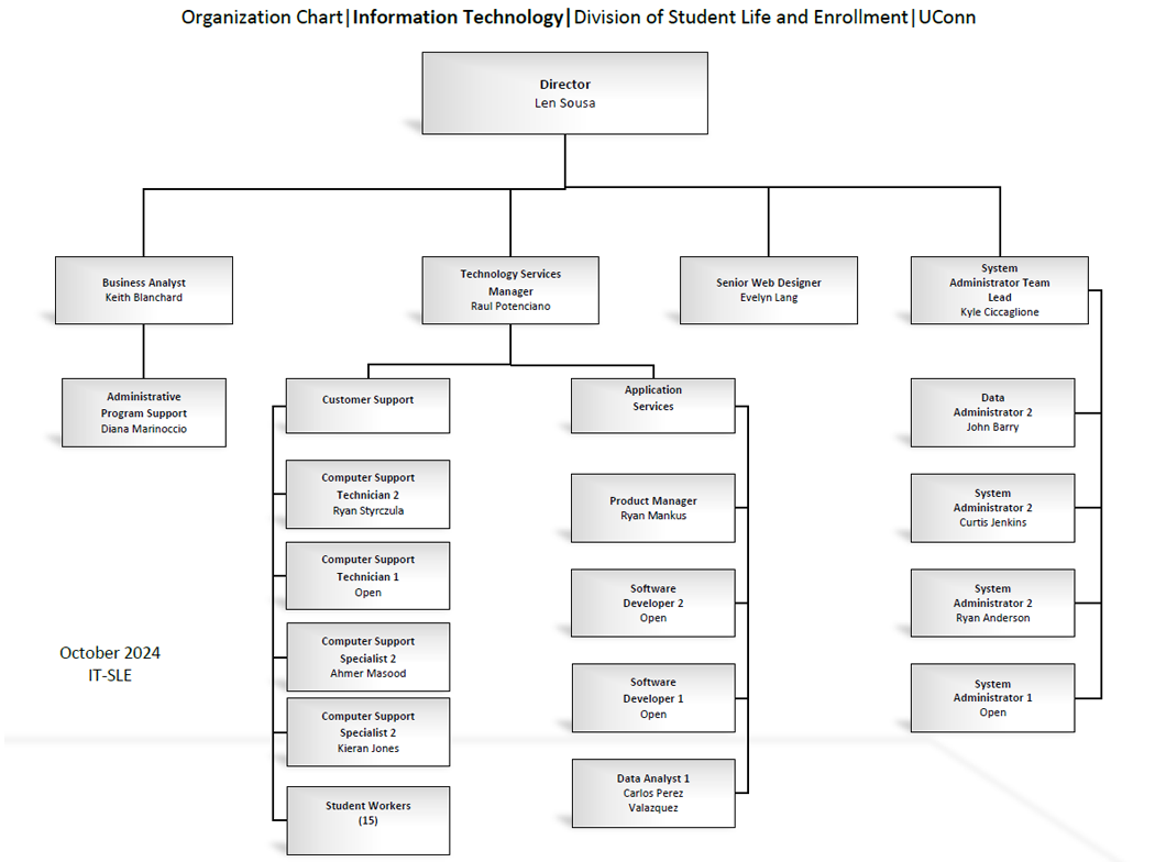 it-sle organization chart 