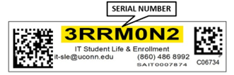 serial number tag example
