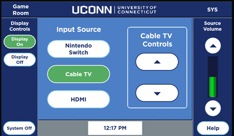 screen shot of panel screen