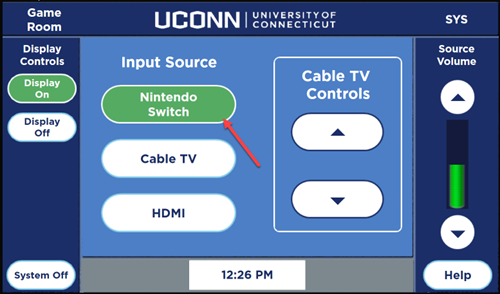 screen shot of panel screen