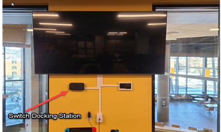 location of nintendo switch docking station in game room