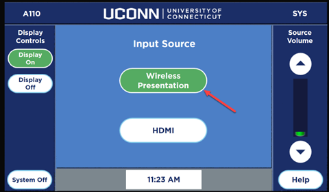 screen shot of panel screen