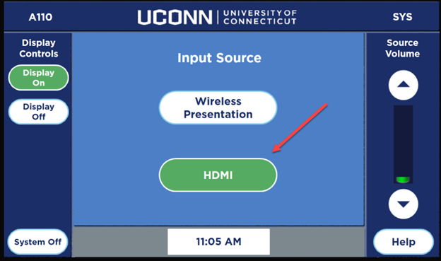 screen shot of panel screen