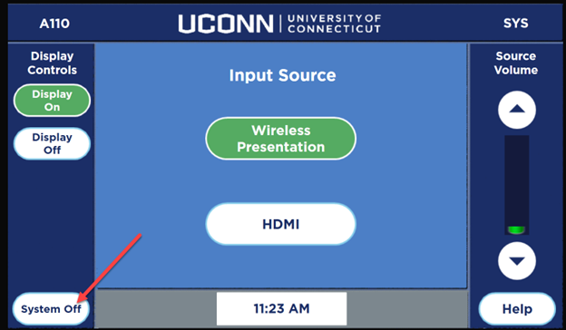 screen shot of panel screen